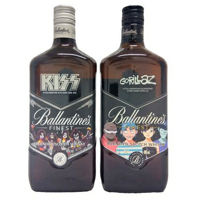 バランタイン　ファイネスト　ウイスキー　スコッチ　アーティスト　限定　コラボ　KISS　キッス　Gorillaz　ゴリラズ