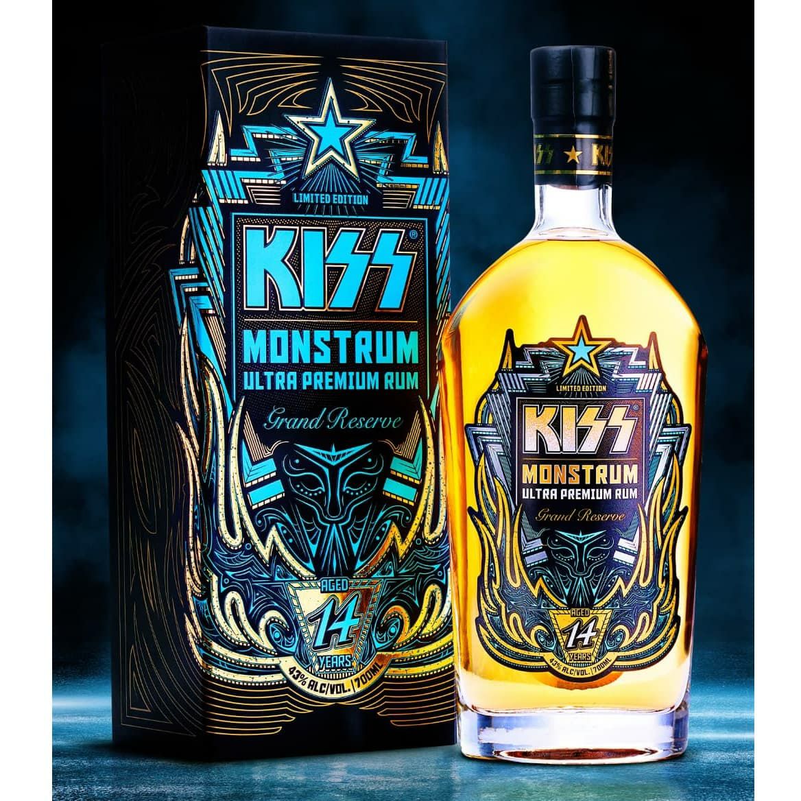 KISS cold gin black diamond detroit rock hotter than hell monstrum コールド・ジン　ブラックダイアモンド　デトロイト・ロック　ホッターザンヘル　地獄のさけび　モンストラム　公式　オフィシャル　ジン　ラム